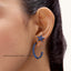 Hoop Earrings in Blue