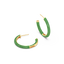 Hoop Earrings in Green