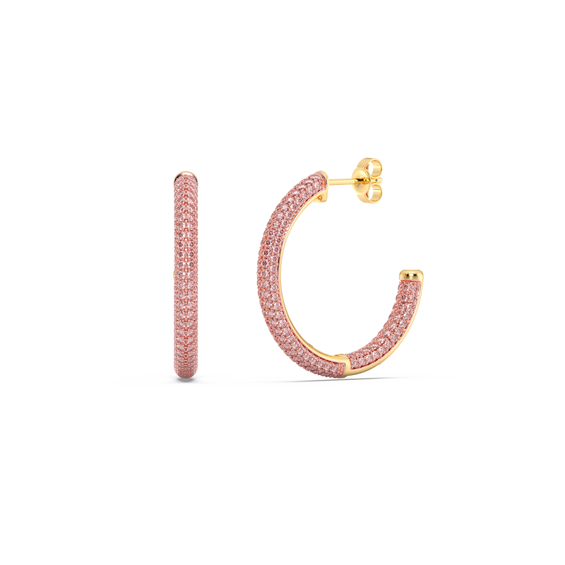 Hoop Earrings in Pink