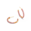 Hoop Earrings in Pink