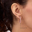 Hoop Earrings in Pink