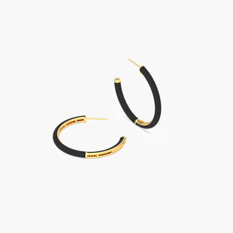 Hoop Earrings in Black