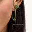 Hoop Earrings in Green