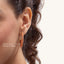 Hoop Earrings in Orange
