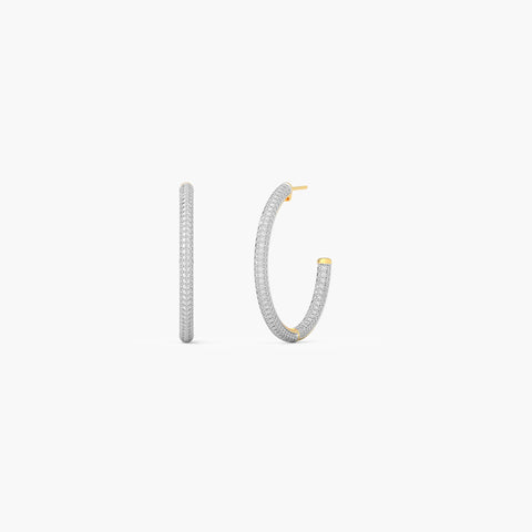 Hoop Earrings in White