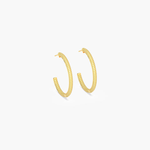 Hoop Earrings in Yellow