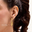 Hoop Earrings in Yellow
