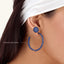Hoop Earrings in Blue