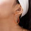 Hoop Earrings in Orange