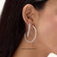 Hoop Earrings in White