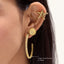 Hoop Earrings in Yellow