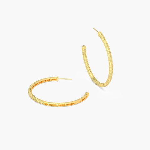 Hoop Earrings in Yellow