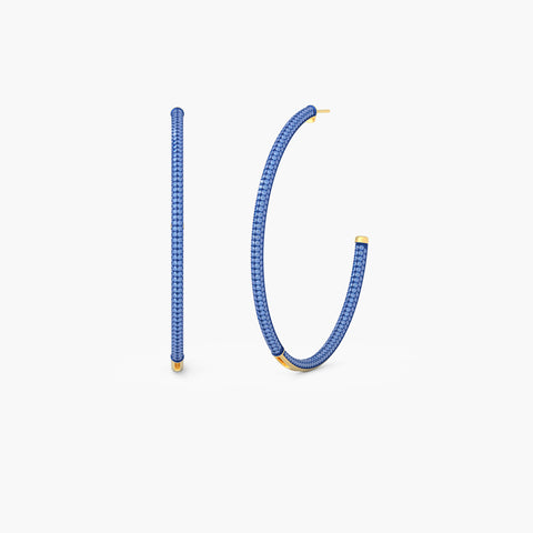 Hoop Earrings in Blue
