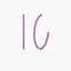 Hoop Earrings in Purple