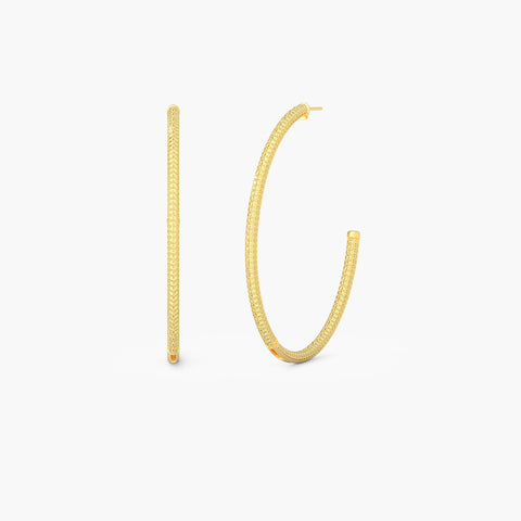 Hoop Earrings in Yellow