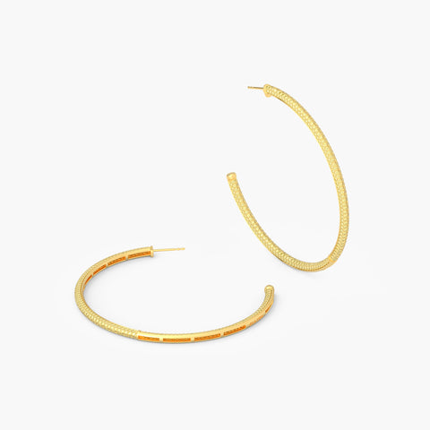 Hoop Earrings in Yellow