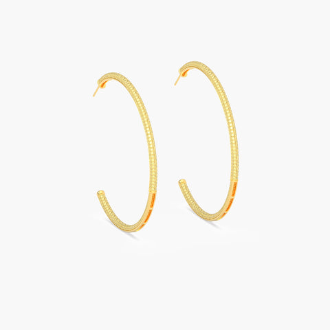 Hoop Earrings in Yellow
