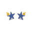 Star Studs in Blue