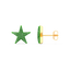 Star Studs in Green