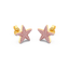 Star Studs in Pink