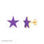 Star Studs in Violet