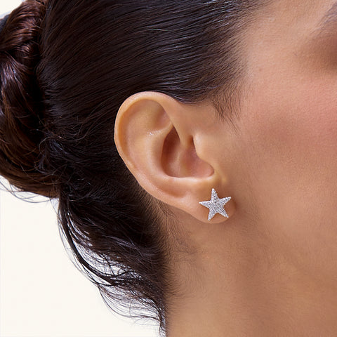 Star Studs in White