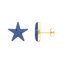 Star Studs in Blue