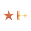 Star Studs in Orange