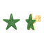 Star Studs in Green