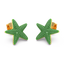 Star Studs in Green