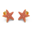 Star Studs in Orange