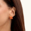 Cube Studs in Orange