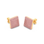 Cube Studs in Pink