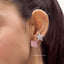 Cube Studs in Pink