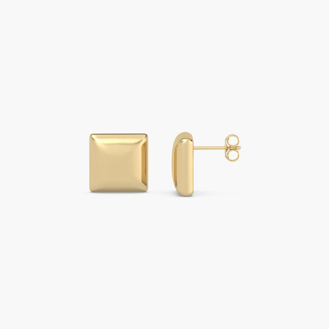 Cube Studs in Gold