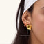 Cube Studs in Gold