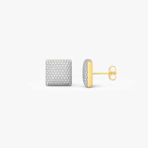 Cube Studs in White