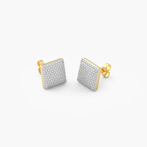 Cube Studs in White