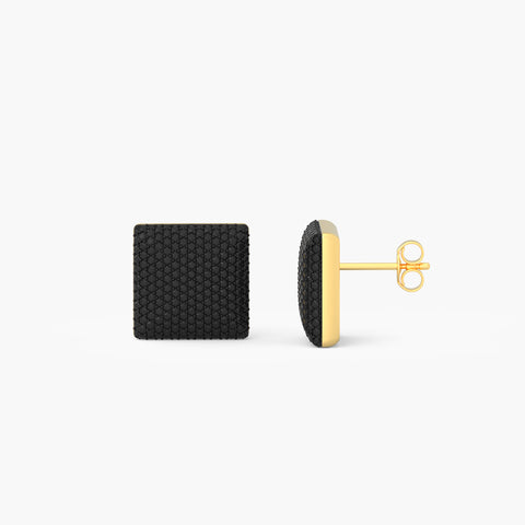 Cube Studs in Black