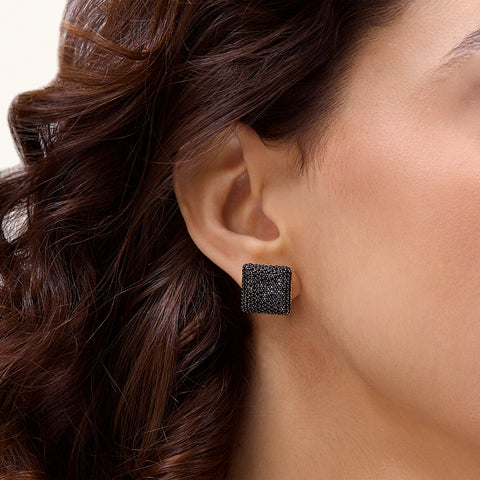 Cube Studs in Black