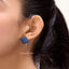 Cube Studs in Blue