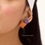 Cube Studs in Orange