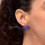Cube Studs in Violet