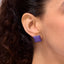 Cube Studs in Purple