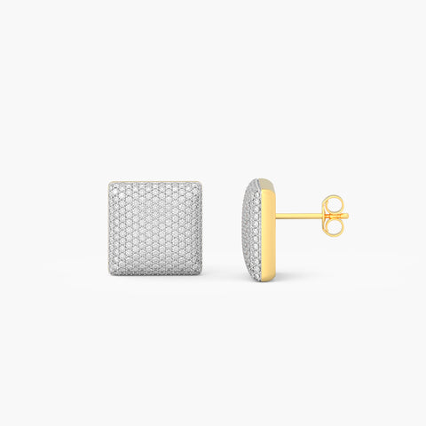 Cube Studs in White