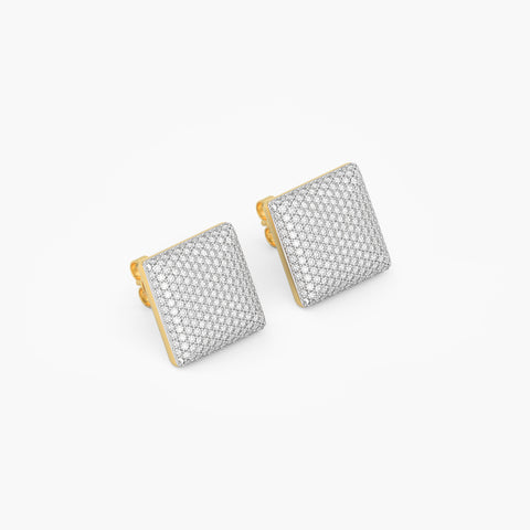 Cube Studs in White