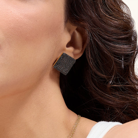 Cube Studs in Black
