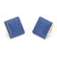 Cube Studs in Blue