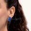 Cube Studs in Blue