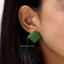 Cube Studs in Green